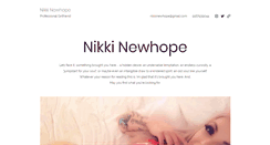 Desktop Screenshot of nikkinewhope.com