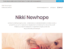 Tablet Screenshot of nikkinewhope.com